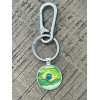 Unbranded Brazil Keychain - Brazil Keychain with Heavy Duty Carabiner