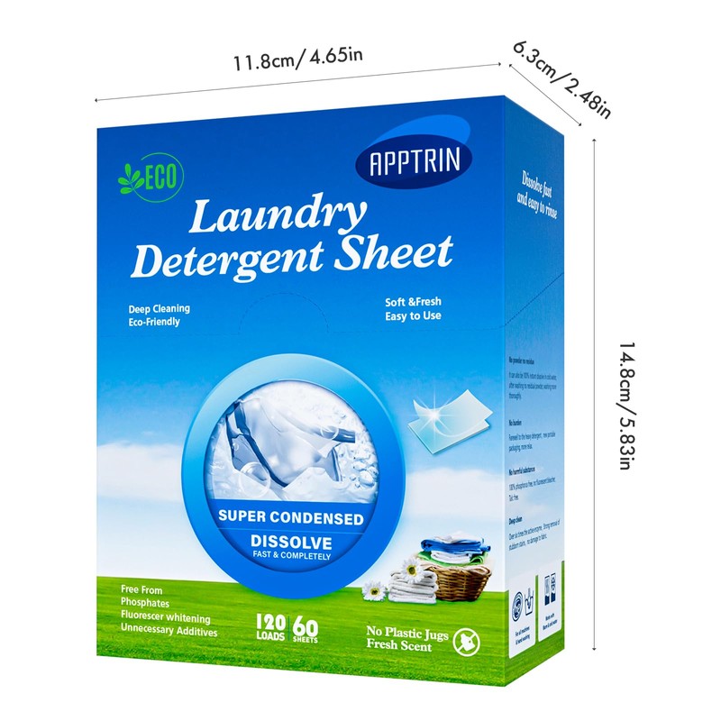 AppXynn Laundry Detergent Sheet, Liquidless Soap, Power Sheets Fresh Scent