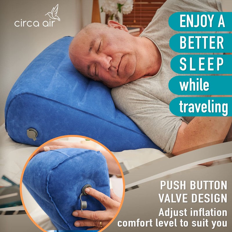 Circa Air Inflatable Wedge Pillow for Traveling - Travel Wedge