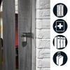 Master Lock 9140EURD Key Padlock in Aluminium, Grey, 4 x