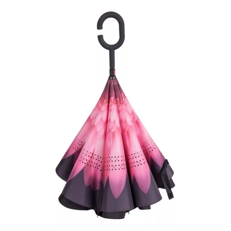 CL Paraguas Inverso Sombrilla Reversible Con Agarradera Tipo C