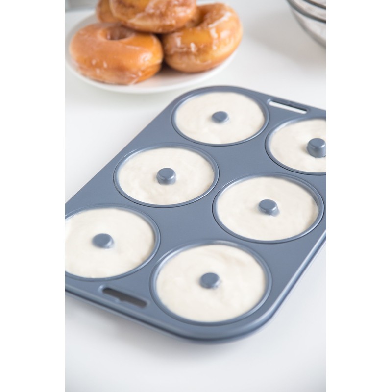 Fox Run 4495 Non-Stick Donut Pan, 6-Cavity