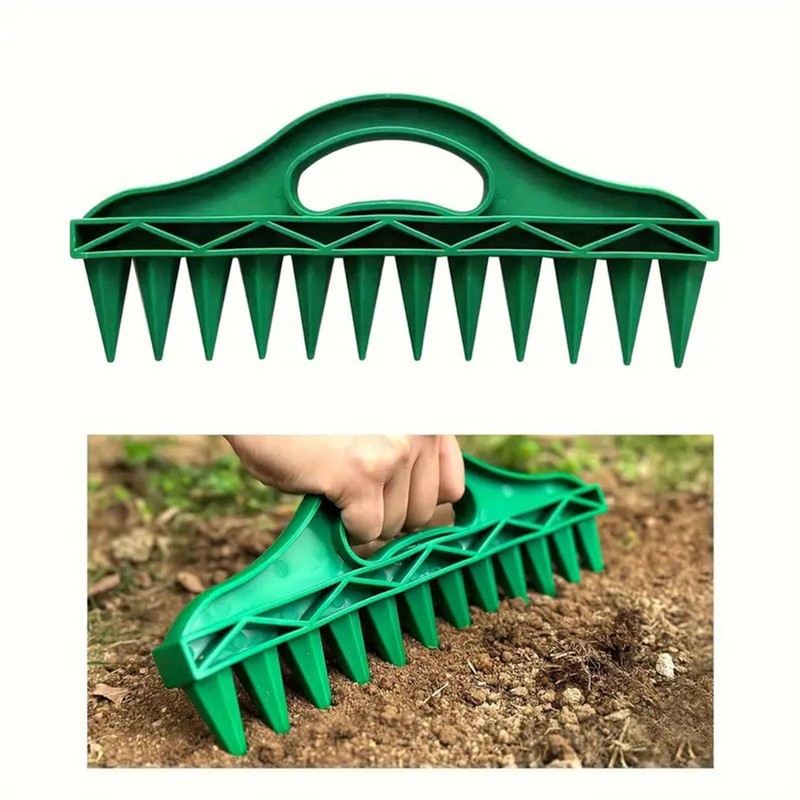 TQDXZA 12-Hole Seed Planter Tool for Raised Beds & Pots