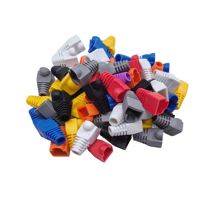 GFORTUN 100 piezas RJ45 Cat6 Cat5E cable Ethernet sin enganches