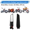 VekAuto 1 Set Motorcycle Rear View Mirrors Handlebar Mirrors Universal