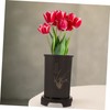 BESPORTBLE 1set Orchid Pot with Tray Elegant Indoor Flower Planter