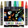 Chalk Marker for Blackboards, Dustless & Non-Toxic Ink - Wet