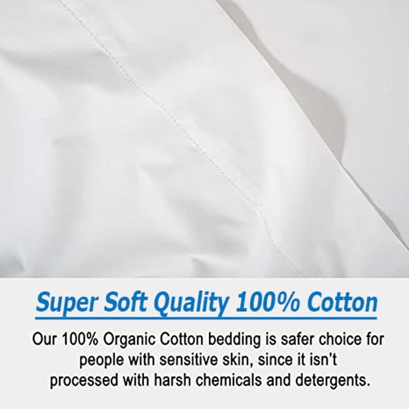 Fitted Sheet 100% Egyptian Cotton 200 Thread Count 25cm Deep