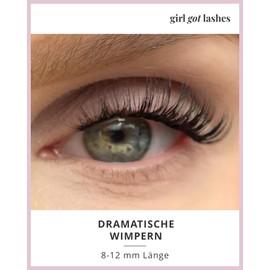 GirlGotLashes Mini Box Dear Darling (Short), Eyelash Extensions for Home Use, up to 7 Days Hold, Black Eyelash Band, Vegan, Handmade