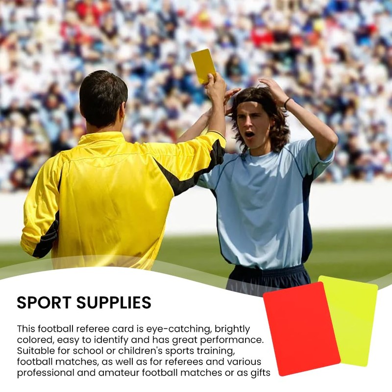 Anwangda Referee Card Set, Football Referee Red and Yellow Cards