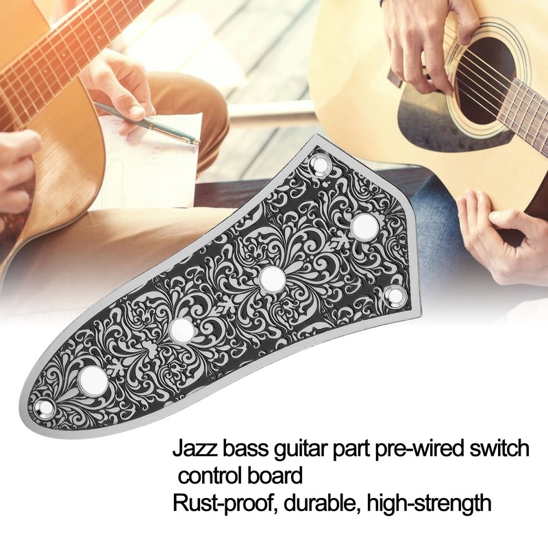 Bass Control Plate Aluminum Alloy Carved Board Volume Switch for