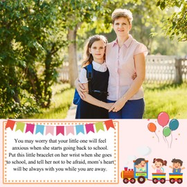 UPROMI First Day of 4th Fourth Grade Bracelet, Back to School Bracelet Mommy and Me 1st First Day of School Bracelet Mom and Daughter Back to School Gifts