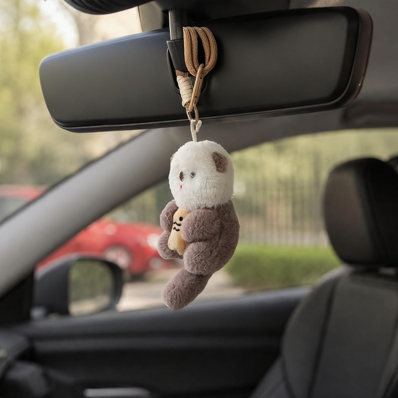 4PCS Car Rearview Mirror Hanging Straps, Cute Hanging Car Accessories