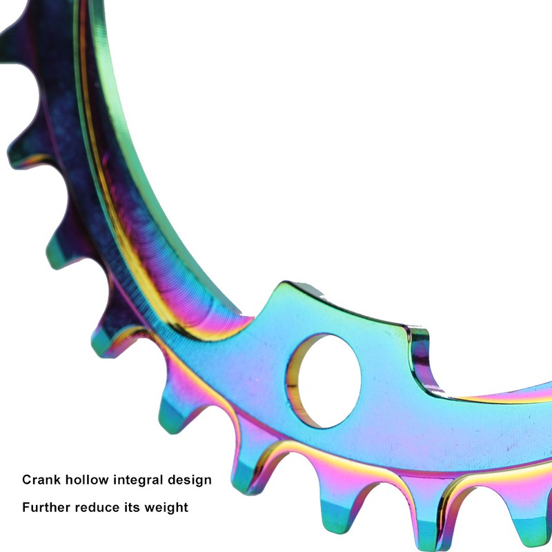 Aluminum Alloy Hollow Integral Single Speed Bike Crank Ring Chain