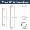 MOSECYOU Outswing Door Latch Guard Plates, Latch Shield, Protector Cover