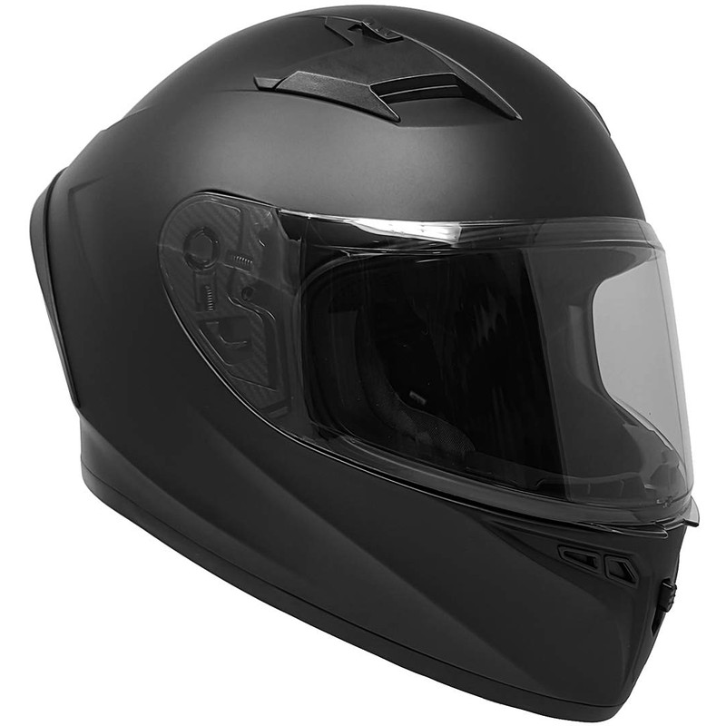 GDM Venom Motorcycle Helmet Full Face (Matte Black - Tinted