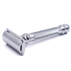 Parker 98R Ultra Heavy Weight Long Handle Double Edge Safety Razor & 5 Blades
