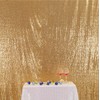 3E Home 120x210cm(4Ftx7Ft) Light Gold Sequin Backdrop Fabric Curtain Wedding