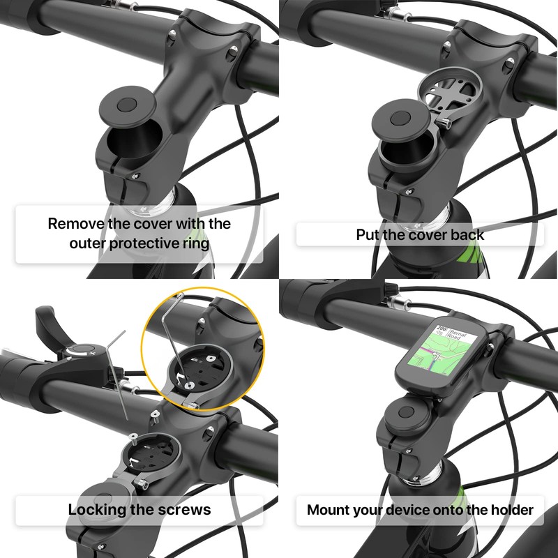 Garmin Stem Mount - Adjustable Out Front Computer Mount for