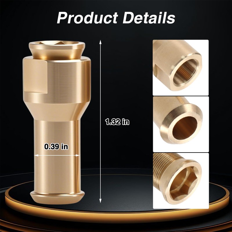 EVRBUL Upgraded Brass 2 Pcs Sunroof Water Drain Tube Hose