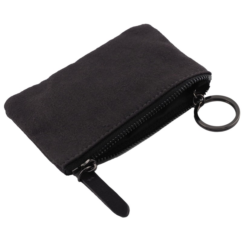 Velour Key Case with Key Ring & Metal Chain -