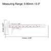 uxcell Vernier Caliper 80mm 3 Inch Metric Mini Double Scale