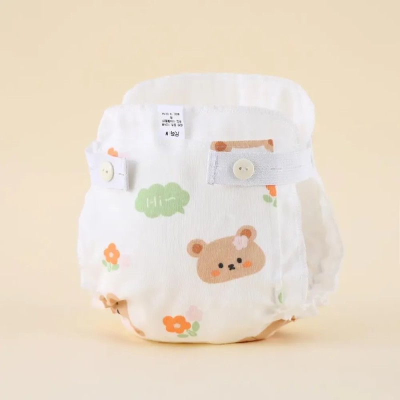 Pañales Lavables Algodón Para Recién Nacido 2pcs M Blue