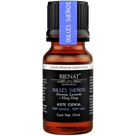 BIENAT AROMATERAPIA Aceite Esencial Dulces Sueños I (Lavanda, Naranja e Ylang Ylang) 10mL