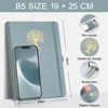 EMSHOI B5 Notebook Lined - 100gsm Hardcover Leather Journal with