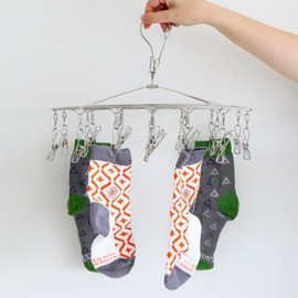 Wire Pegs Stainless Steel Sock Hanger 304S Grade with 18 Pegs