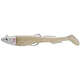Berkley PowerBait Power Sardine - Saltwater Soft Bait Minnow Paddle Tail Fishing Lure for Bass, Seabass, Pollack, Black Cod, Eel, Ling and Wrasse, Snow White, 20g | 12cm