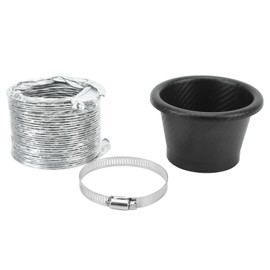 Turbo Air Intake Pipe Funnel Kit Universal Rubber Carbon Fiber Pattern for Most Vehicles