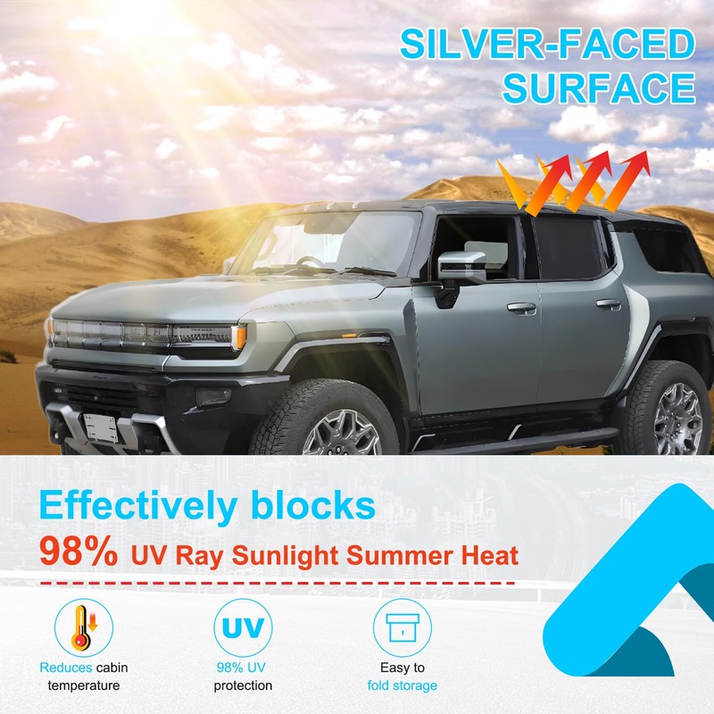 Car Side Window Shades Compatible with Hummer EV Accessories 2024