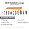 13pcs White LED Interior Lights Bulb Kit for Chevy Colorado/GMC