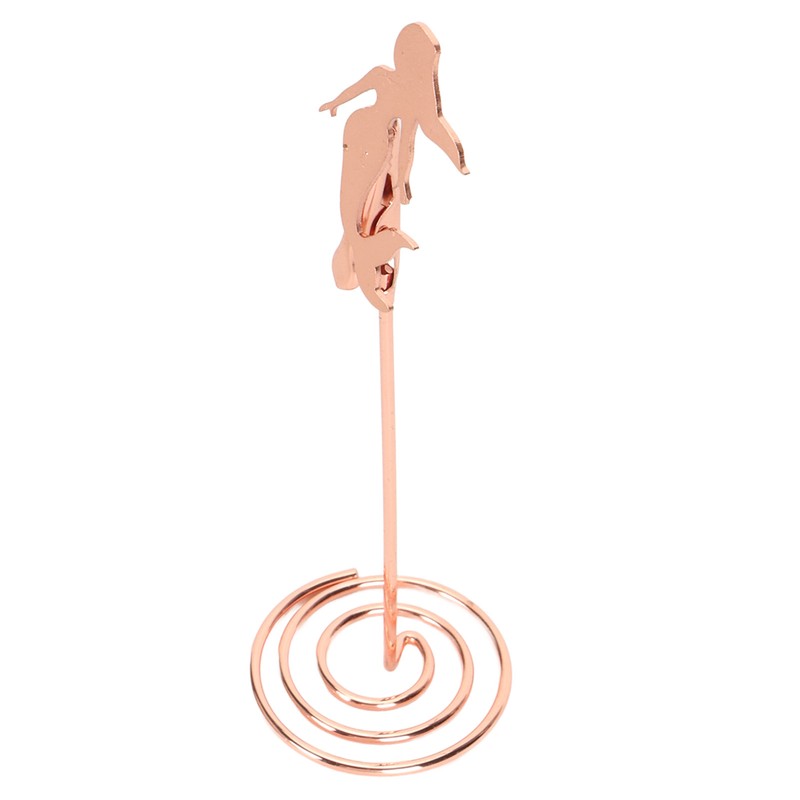 10pcs Table Number Holder Spiral Base Mermaid Shaped Wedding Table