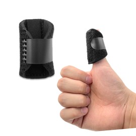 LICQIC Finger Splint, Finger Support - Finger Straightener - Finger Brace Splint for Straighten Broken Bent Finger & Arthritis Pain Relieve, 1 Pcs Thumb Finger Splint