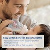 MAM Feel Good Slow Flow Premium Glass Bottle, Easy Switch