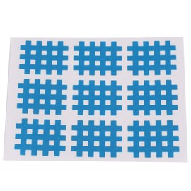 Pack of 10 Cross Tape Athletic Sports Kinesiology Tape for Crosspuncture Therapy Trigger Points, Acupuncture Points, Tense Muscles, Soreness and Joint Support, Workout Recovery (10 Pieces Light Blue)