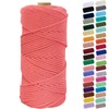 Binwat Macrame Cord Thick Natural Cotton Cord DIY Crafts Yarn