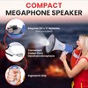 Pyle Compact PA Megaphone Speaker - Portable 50W Handheld Bullhorn