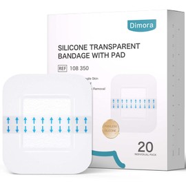 Dimora Waterproof Silicone Bandages for Sensitive Skin - 20 Count
