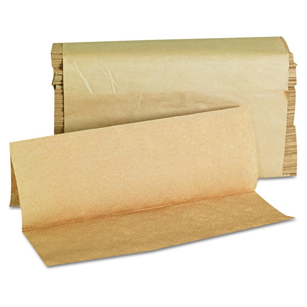 GEN 1508 Folded Paper Towels, Multifold, 9 x 9 9/20, Natural, 250 Towels per Pack (Case of 16 Packs)