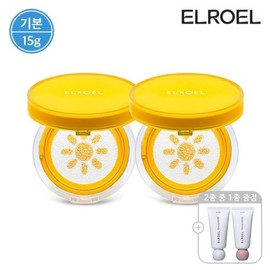 ELOEL 기본 파데프리 옐로우 팡팡 선쿠션 15g 본품 2개+크레마 핸드크림 Basic Padefri Yellow Pang Pang Sun Cushion 15g Main Product 2 Pieces + Crema Hand Cream