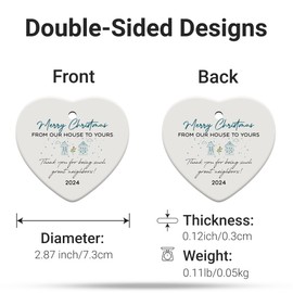 Neighbor Gifts, Neighbor Christmas Ornaments 2024, Gift for Neighbor Friend, Gifts for Neighbors Women, Neighbor Ornament Friendship Christmas Ornament