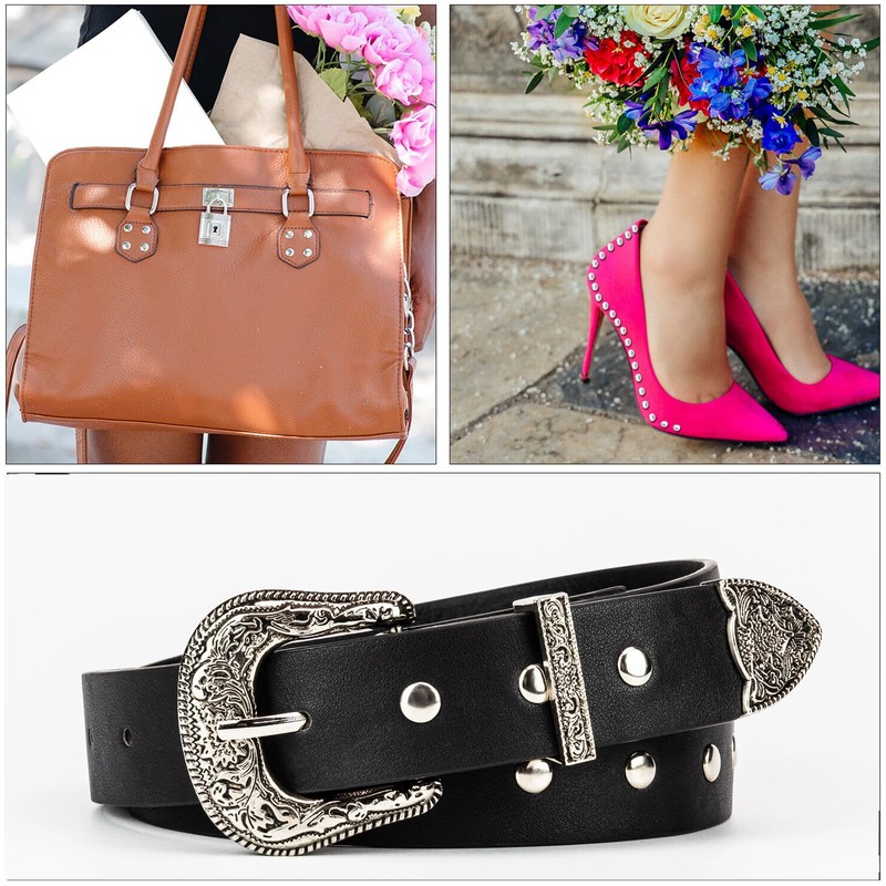 100 Set Leather Rivets Metal Double Cap Studs for DIY