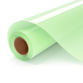 UIOK Clear Flex Film for Sublimation, Glossy Green Sublimation Vinyl Vibrant Colours Sublimation Plotter Film Textile, 30 x 152 cm Sublimation HTV for Light Cotton Fabric, High Transfer Rate