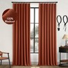 MIULEE 96 Inches Long Pinch Pleated Curtains Blackout, Linen Pinch