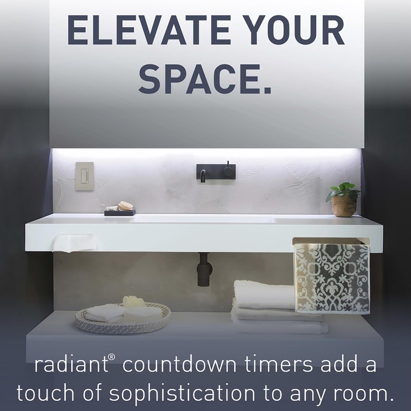 Legrand radiant RT2NICCV4 Digital Countdown Timer with Locator Light and