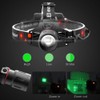 WINDFIRE Green Light Hunting Headlamp Rechargeable, 600 Lumens Bright LED