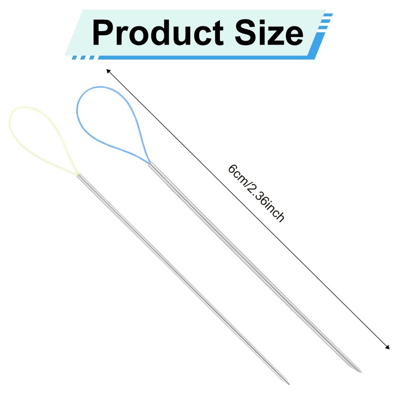 2pcs Snag Repair Needles, 2.36 Inch Snag Nab It Tool